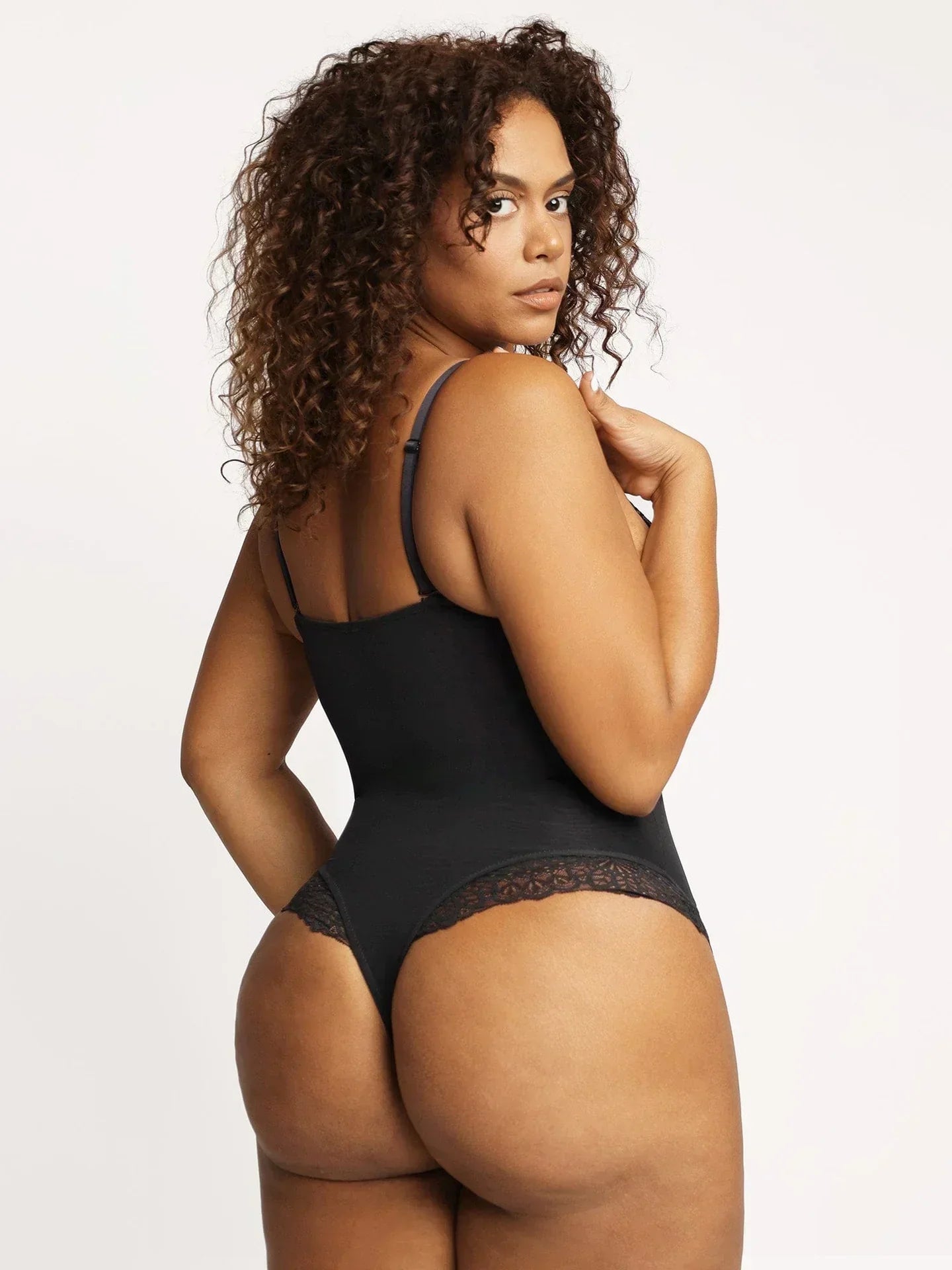 Savannah Shapewear Bodysuit With Deep V-Neckline