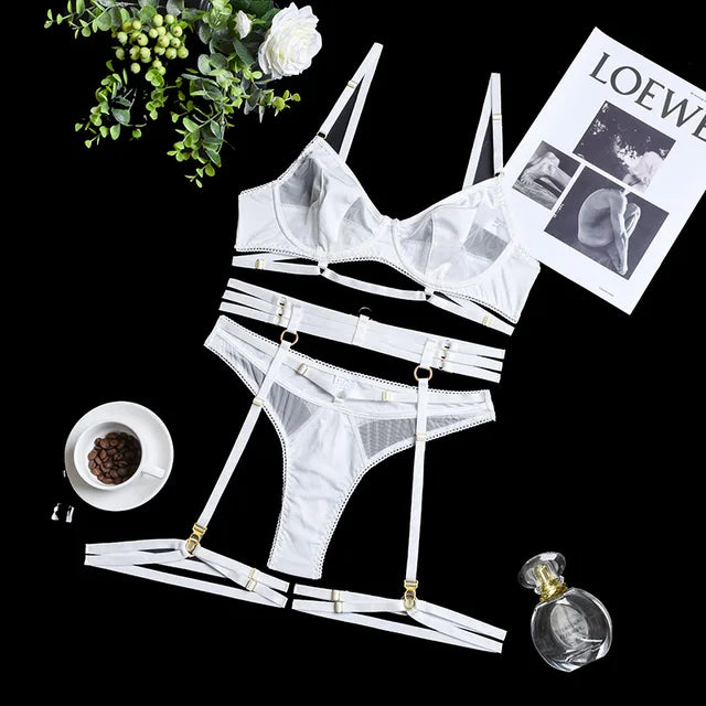 Avelina 3-Piece French Lingerie Set